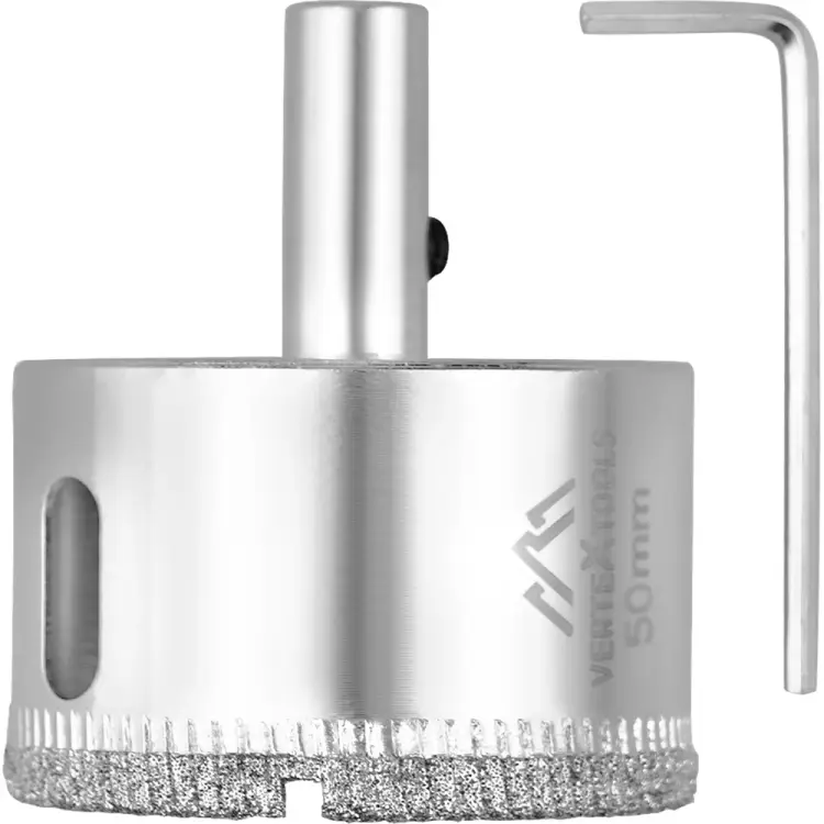 Коронка по стеклу и керамике vertextools 336-50-55