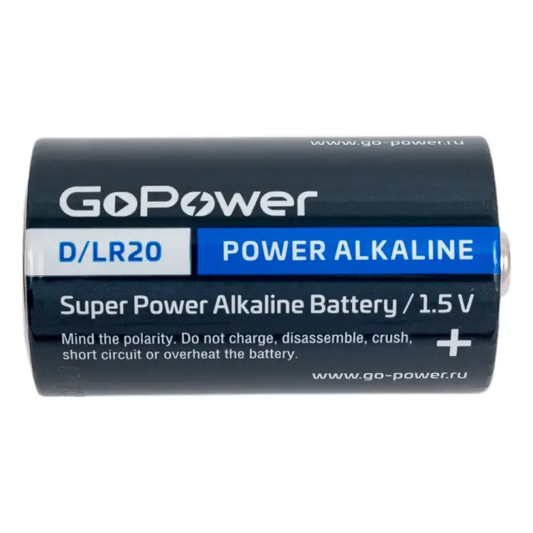 Батарейка GoPower LR20 00-00017862