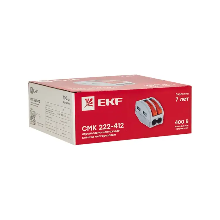 Строительно-монтажная клемма EKF PROxima СМК 222-412 plc-smk-412