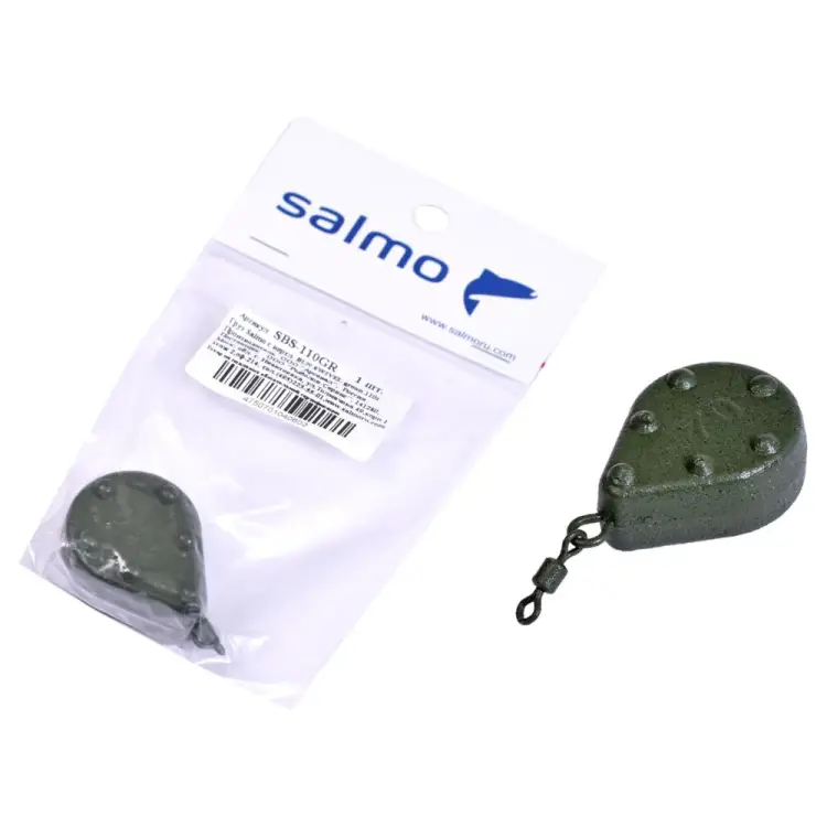 Грузило Salmo BUN SWIVEL green SBS-110GR