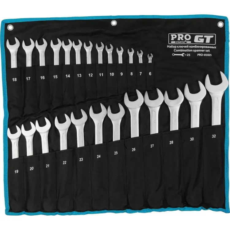 Набор комбинированных ключей STARTUL PRO GT PRO-81025 Набор комбинированных ключей STARTUL PRO GT PRO-81025