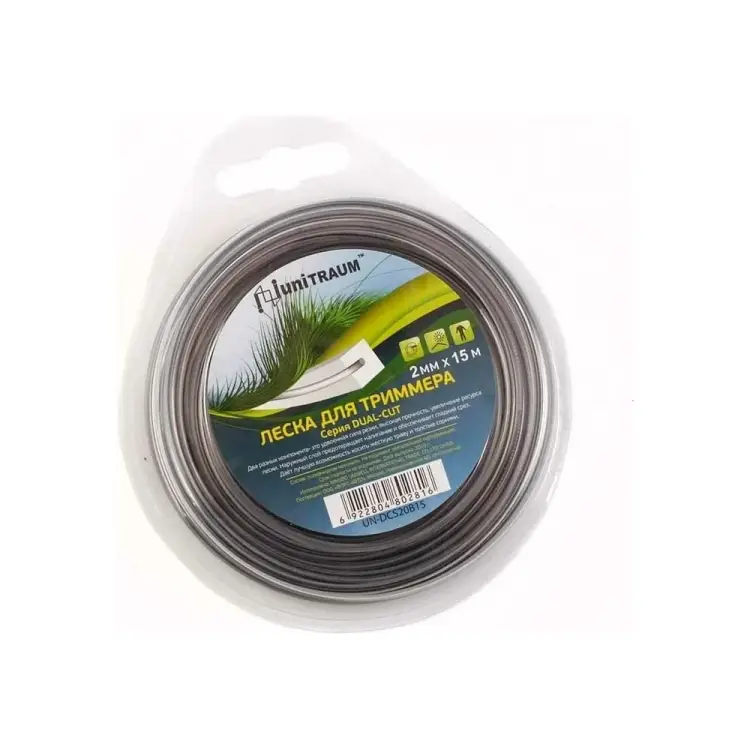 Леска для триммера UNITRAUM UN-DCS20B15