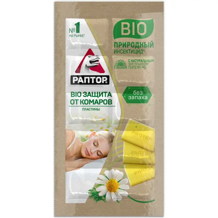 Пластины от комаров РАПТОР BIO D2128M