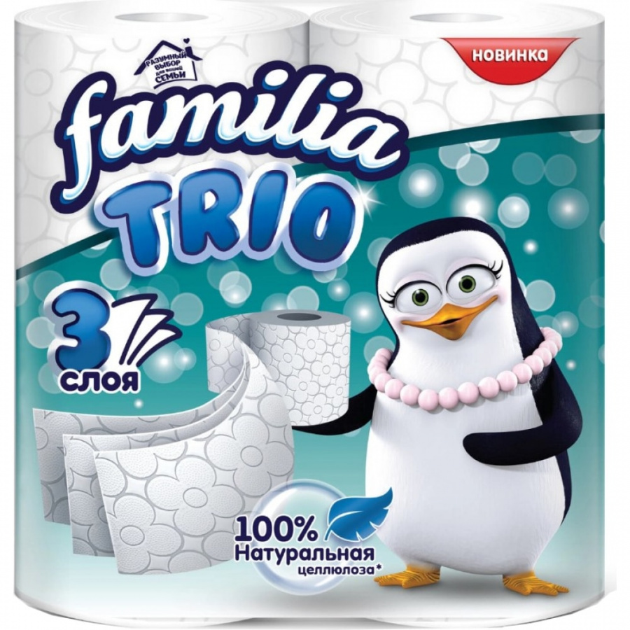 Туалетная бумага FAMILIA TRIO