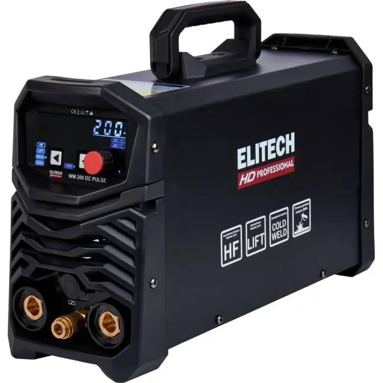 Инверторный сварочный аппарат Elitech HD WM 200 DC Pulse 204475
