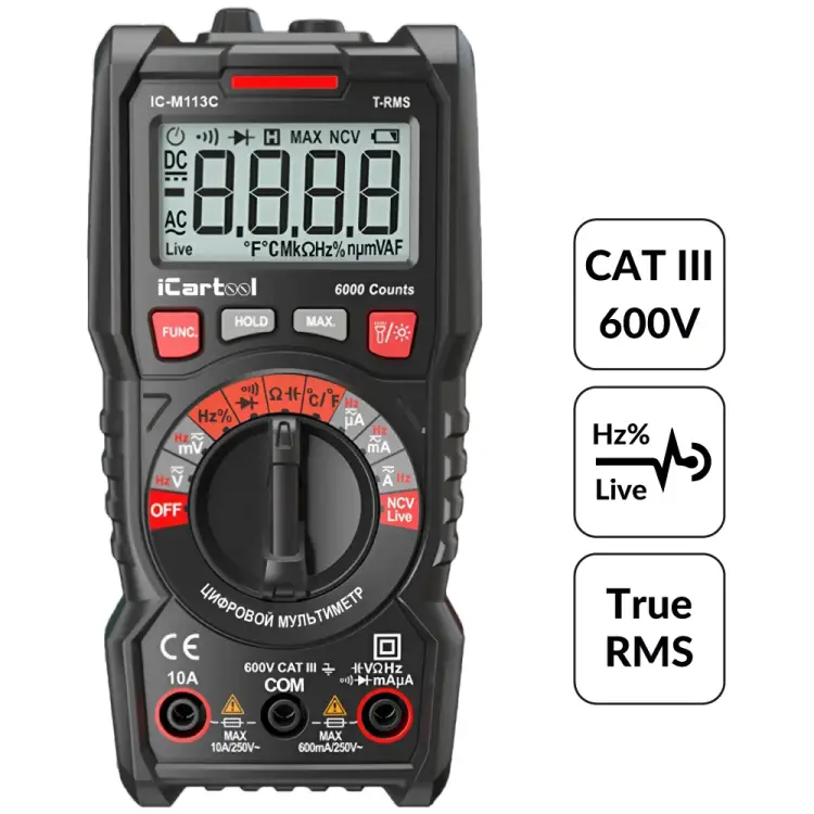 Цифровой мультиметр iCarTool IC-M113C