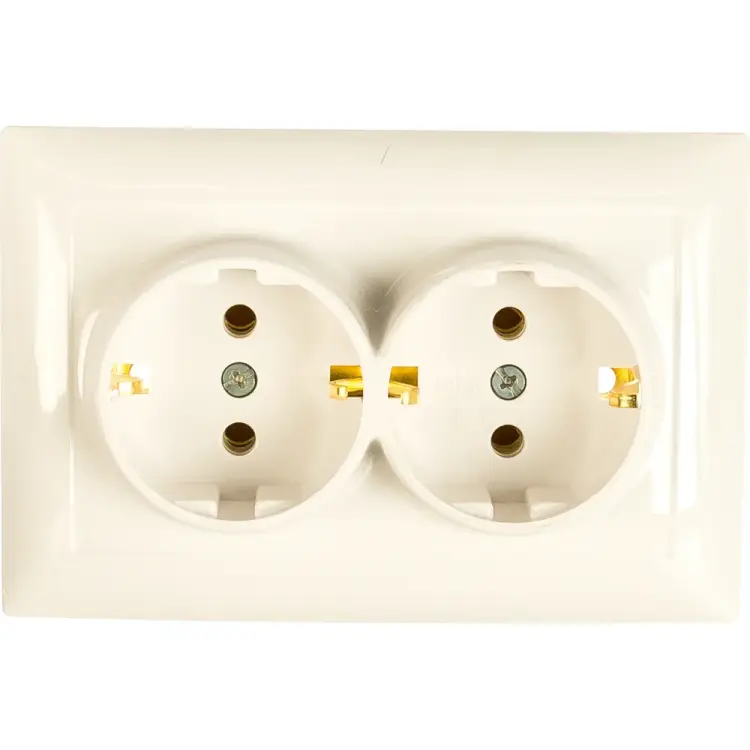 Двухместная розетка Кунцево-Электро СЕЛЕНА РС16-372 8116