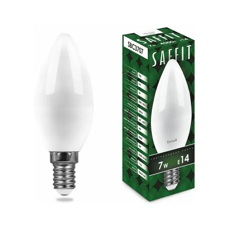 Светодиодная лампа SAFFIT SBC3707 Свеча 55169