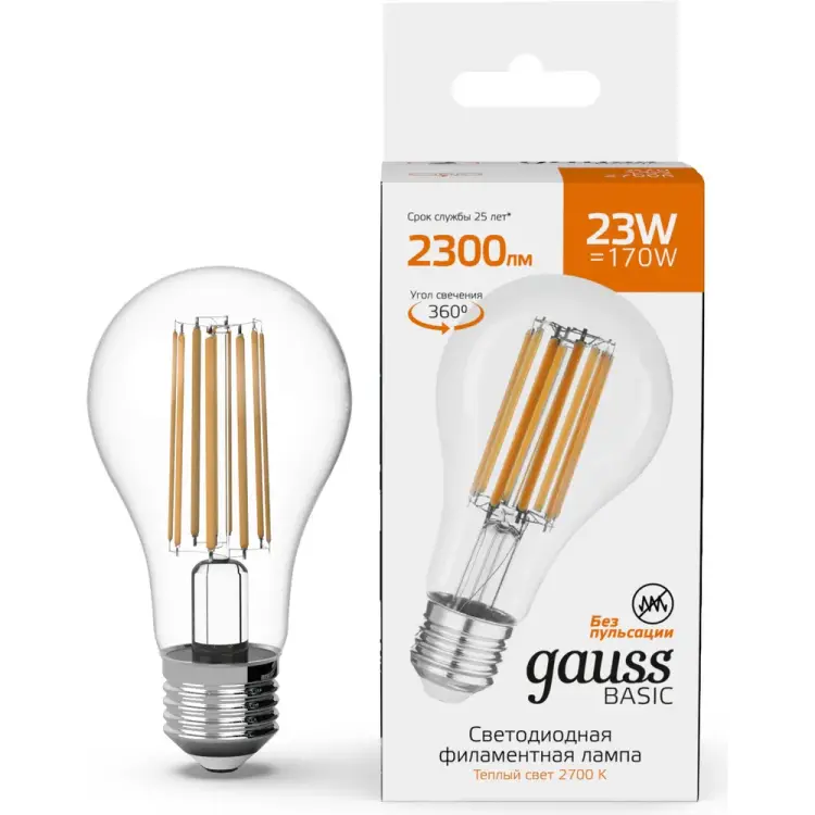 Лампа Gauss Basic Filament 40712132