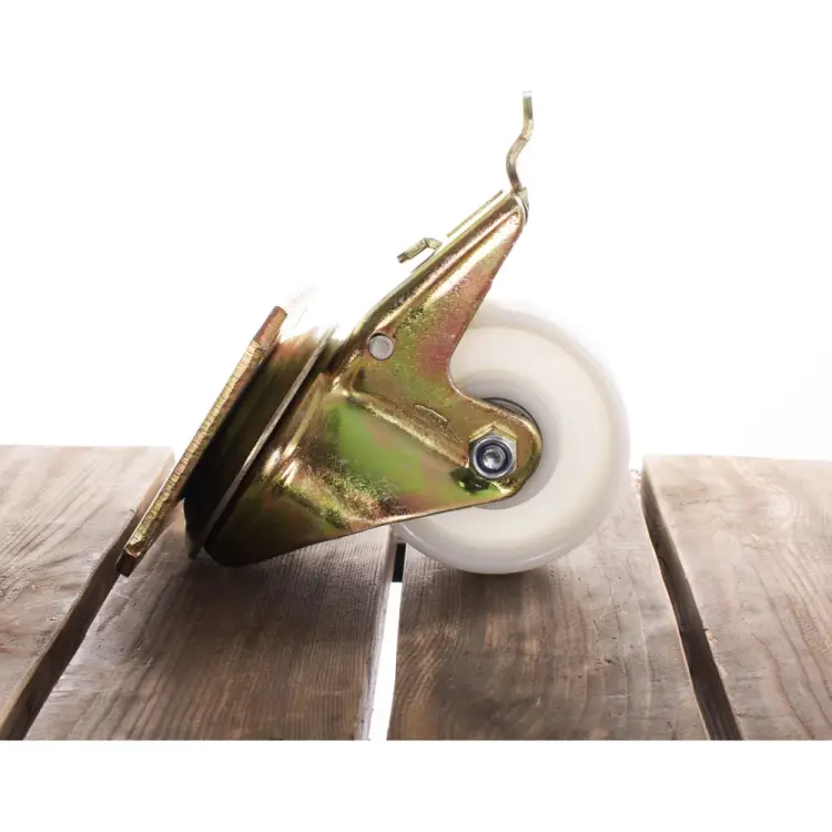 Большегрузная поворотная колесная опора KAMA K-4102-RPR-125-F18