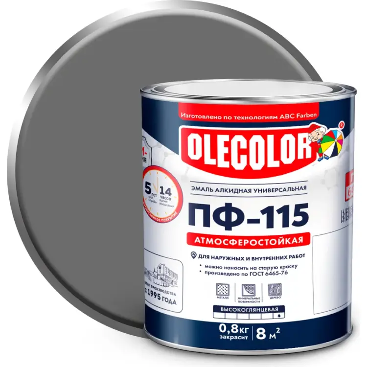 Эмаль Olecolor ПФ-115 4300000230 Эмаль Olecolor ПФ-115 4300000230