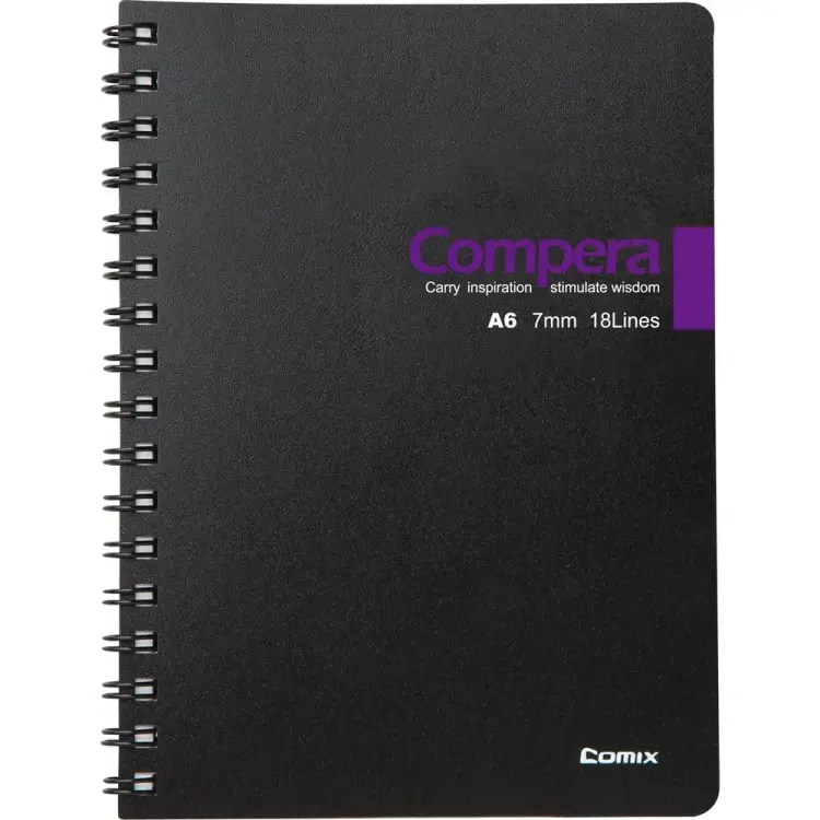 Блокнот COMIX Compera Bond CPA6507 BLK/PU