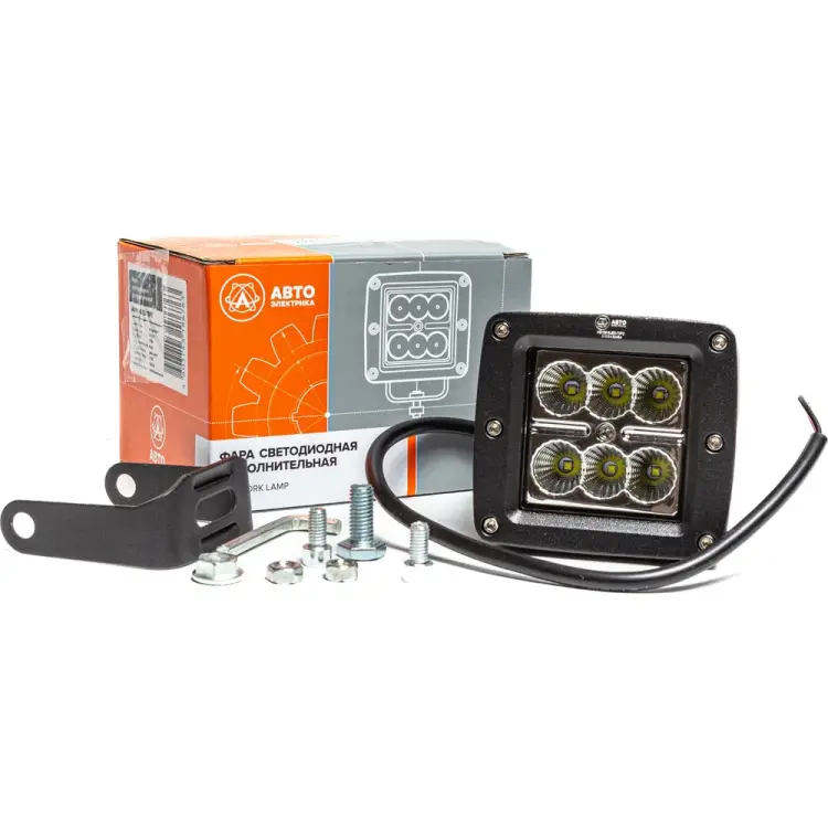 Квадратная фара рабочего света АВТОЭЛЕКТРИКА 09.2057