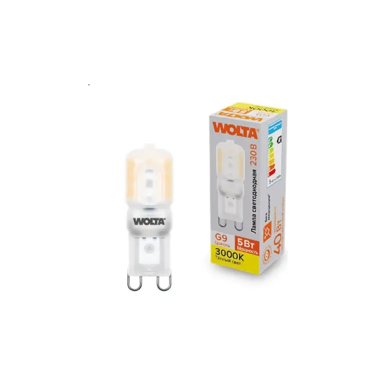 Светодиодная лампа Wolta WSTD-JCD-5W3KG9-P