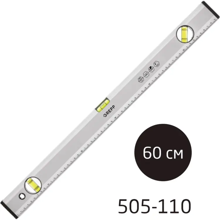 Магнитный алюминиевый уровень Ladina /60 505-110