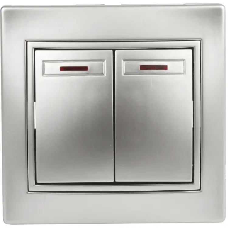 Двухклавишный выключатель Intro Plano 1-105-03 Б0053777