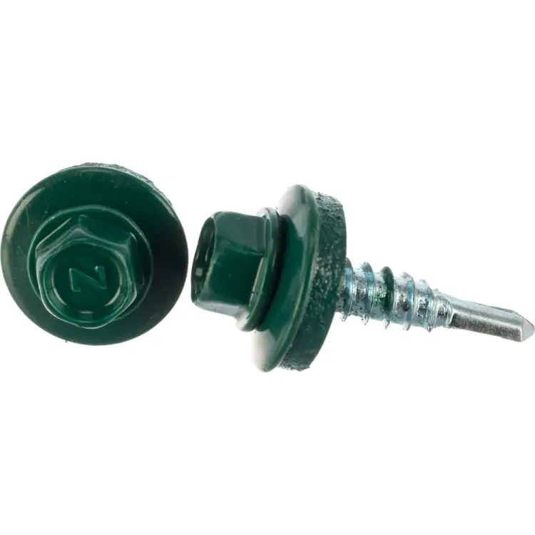 Кровельный саморез Госкреп 5.5х25 мм RAL 6005 зеленый мох 60 шт. КР.012088