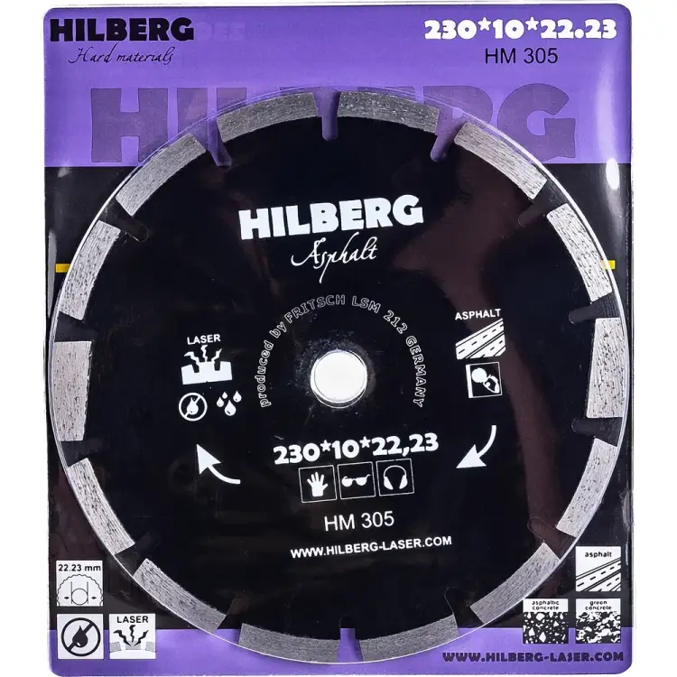 Отрезной алмазный диск по асфальту Hilberg Hilberg Hard Materials HM305 Отрезной алмазный диск по асфальту Hilberg Hilberg Hard Materials HM305