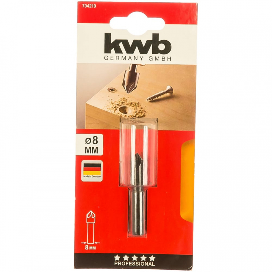 Зенкер по дереву и цветным металлам KWB 7042-10