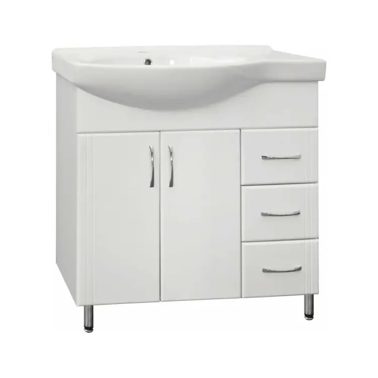 Тумба под умывальник Коралл 82, правая Style Line 25 ЛС-00000109