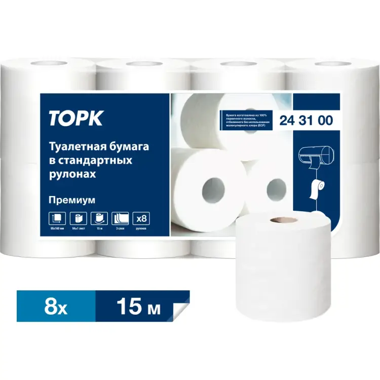 Туалетная бумага TORK 243100 26132 Туалетная бумага TORK 243100 26132