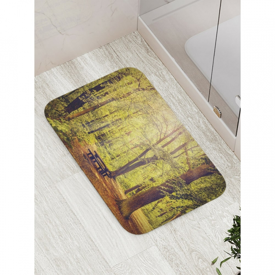 Противоскользящий коврик для ванной, сауны, бассейна JOYARTY Лесной столик