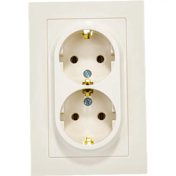 Двойная розетка Systeme Electric ATLASDESIGN ATN000224