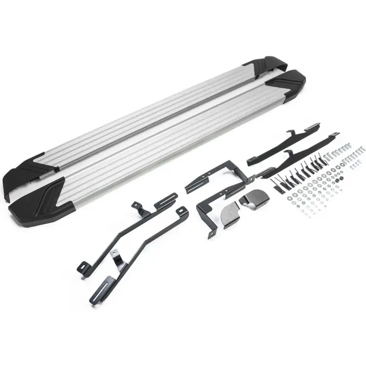 Пороги Hyundai Santa Fe III 12-18/Santa Fe Premium 15-16 Rival Silver F180AL.2305.2