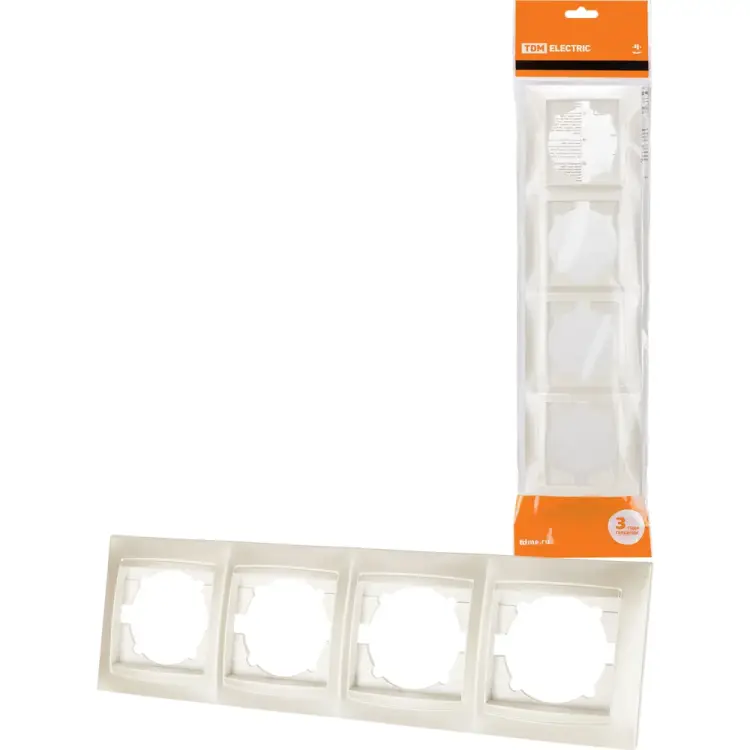 4-х постовая горизонтальная рамка TDM ELECTRIC Лама SQ1815-0832