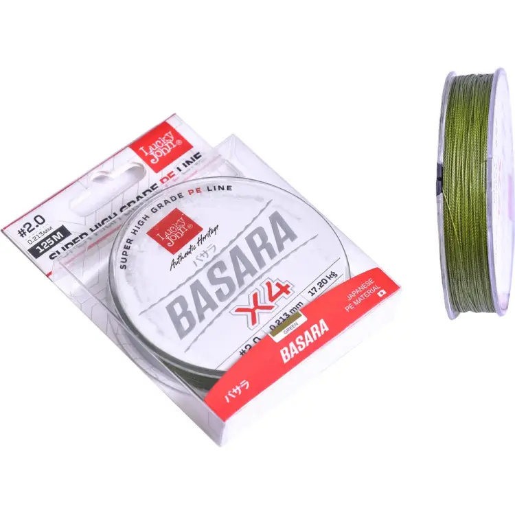 Плетеная леска Lucky John Basara Green 125/021 LJ4104-021