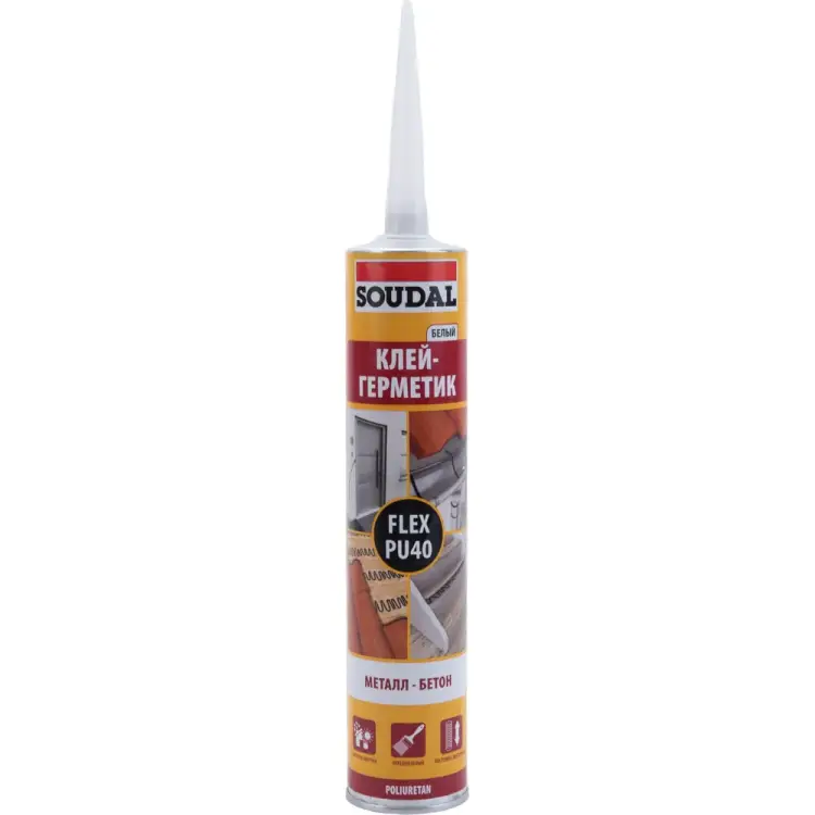 Полиуретановый герметик-клей Soudal FLEX PU 40 FC 137853