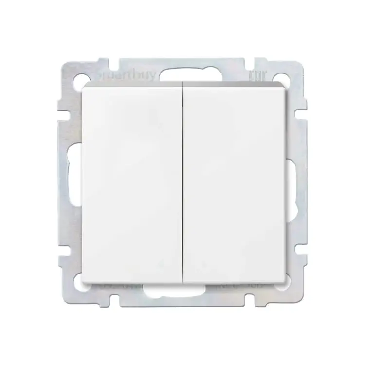 Проходной двухклавишный выключатель Smartbuy Нептун SBE-05w-10-SW22-0