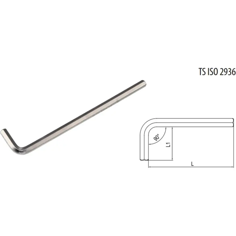 Удлиненный Г-образный шестигранный ключ IZELTAS 4903220050 Удлиненный Г-образный шестигранный ключ IZELTAS 4903220050