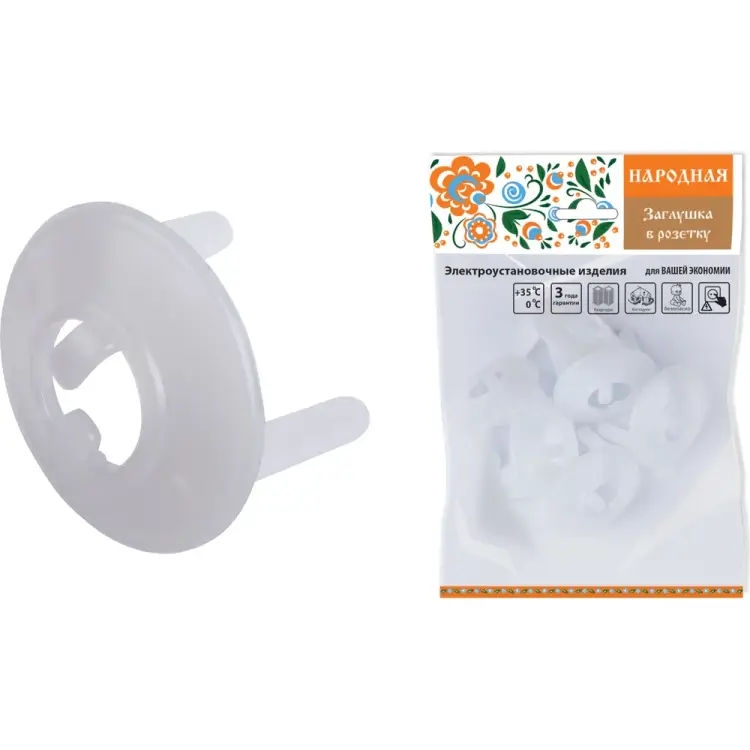 Заглушка в розетку от детей TDM ELECTRIC Народная SQ1825-0002