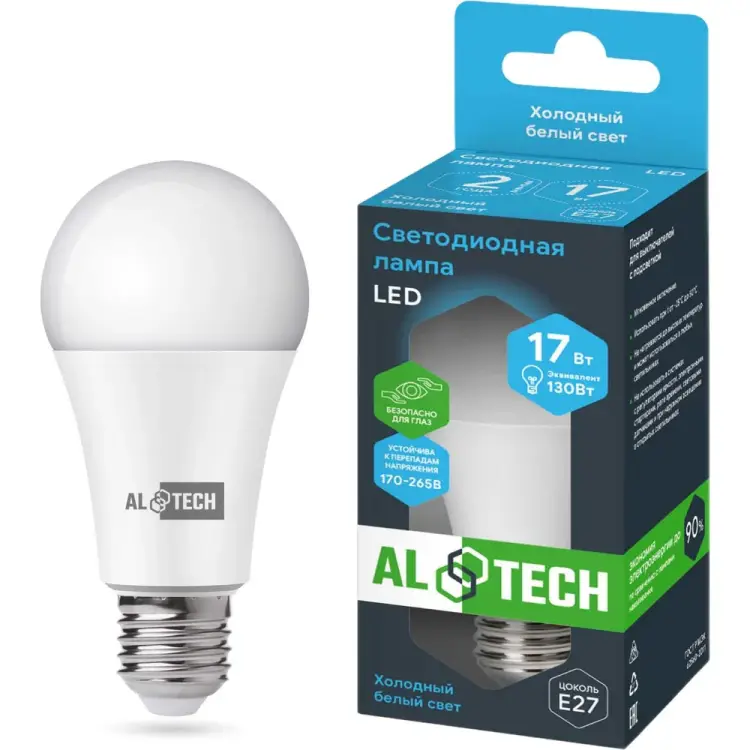 Лампочка светодиодная ALTECH Р60-17W-865-E27 4673758070319
