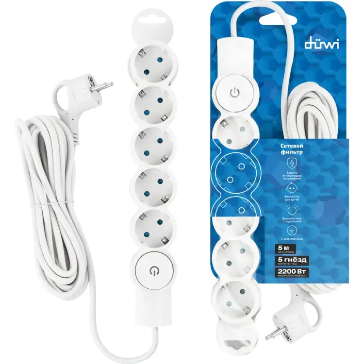 Сетевой фильтр duwi 32577 2
