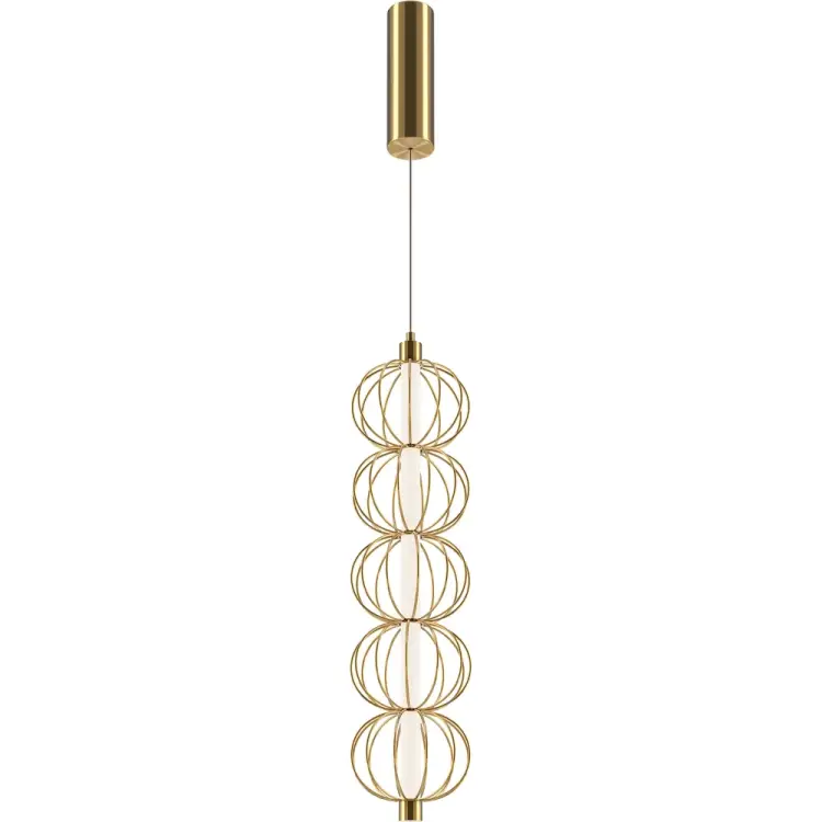 Подвесной светильник MAYTONI golden cage led MOD216PL-L10G3K