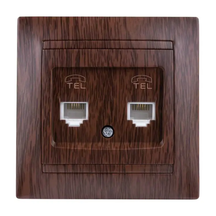 Двойная телефонная розетка TDM ELECTRIC Лама SQ1815-0418