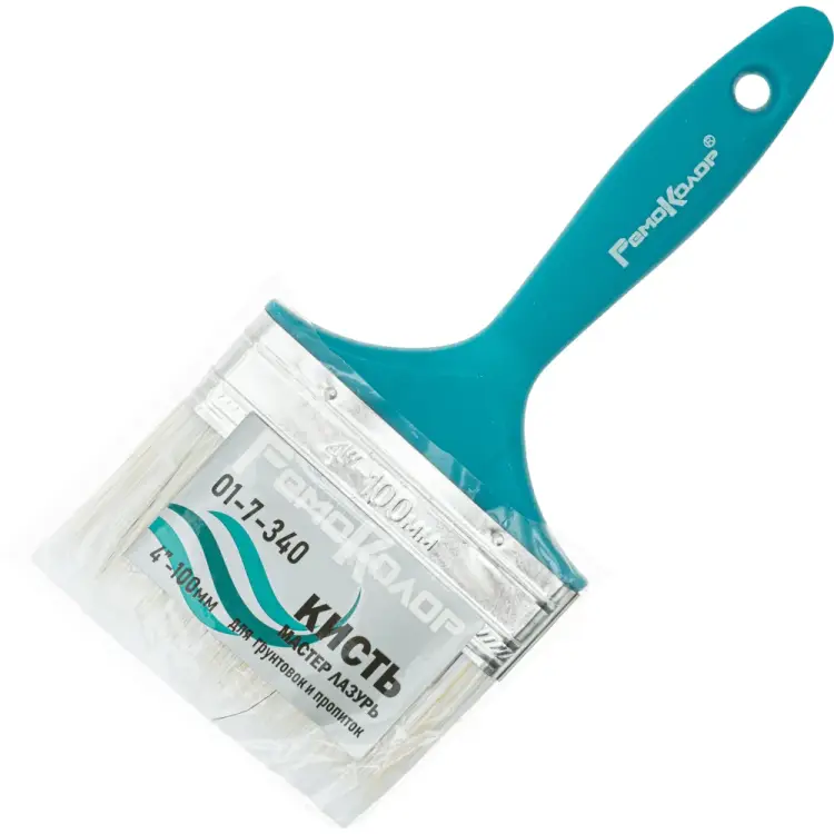 Плоская кисть РемоКолор Гамма Лазурь 01-7-340