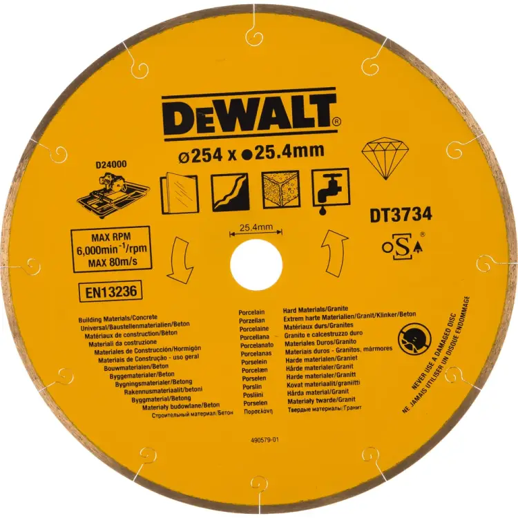 Алмазный диск по камню Dewalt DT 3734 Алмазный диск по камню Dewalt DT 3734