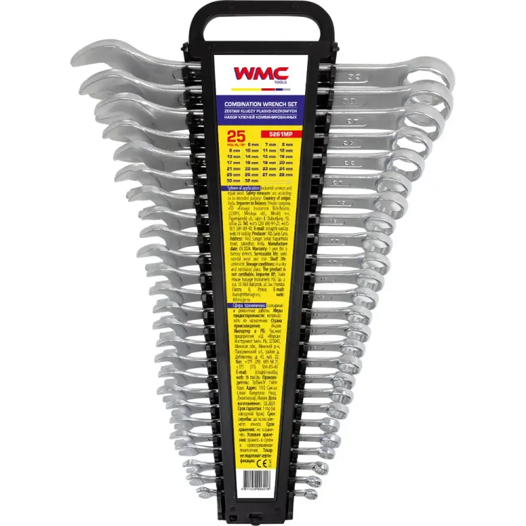 Набор ключей комбинированных WMC TOOLS WMC-5261MP(50007) Набор ключей комбинированных WMC TOOLS WMC-5261MP(50007)