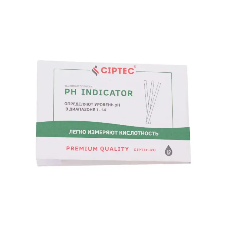 Лакмусовая индикаторная бумага для определения уровня pH CIPTEC PH INDICATOR ciptecphindicator