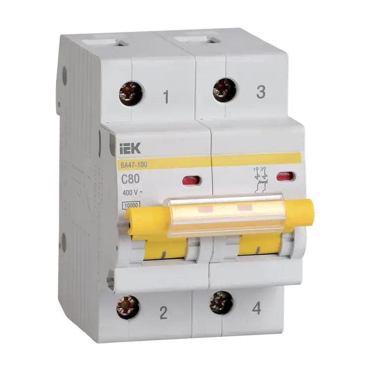 Автоматический выключатель IEK ВА 47-100 MVA40-2-080-C