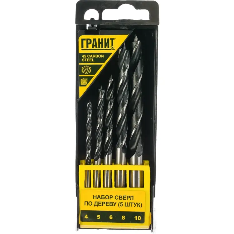 Набор сверл по дереву Гранит 700001