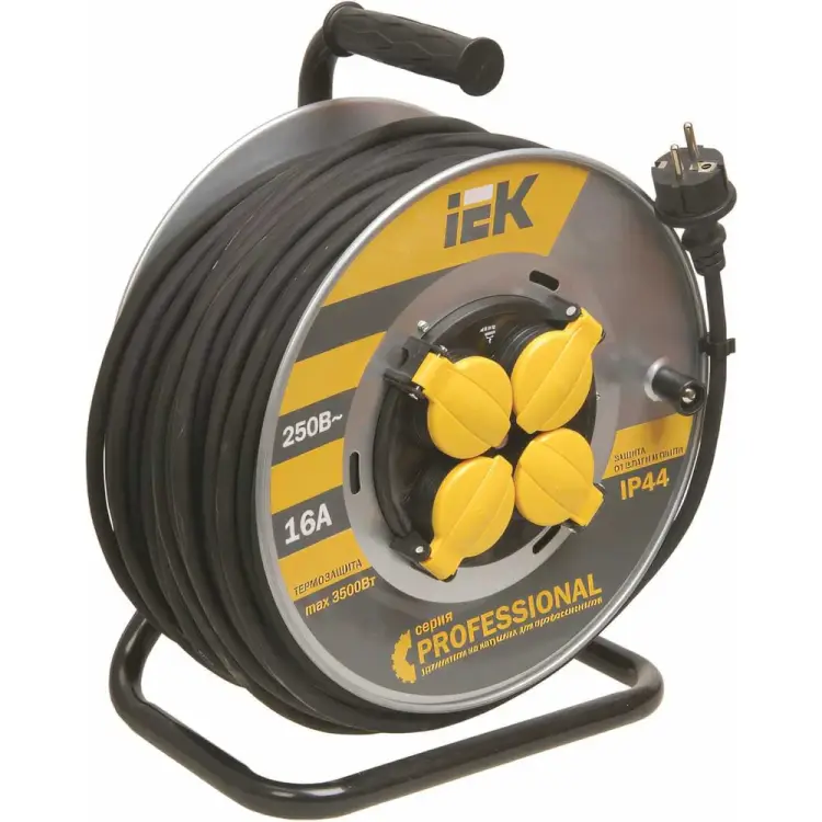 Удлинитель на катушке IEK WKP16-16-04-50-44 277742 Удлинитель на катушке IEK WKP16-16-04-50-44 277742