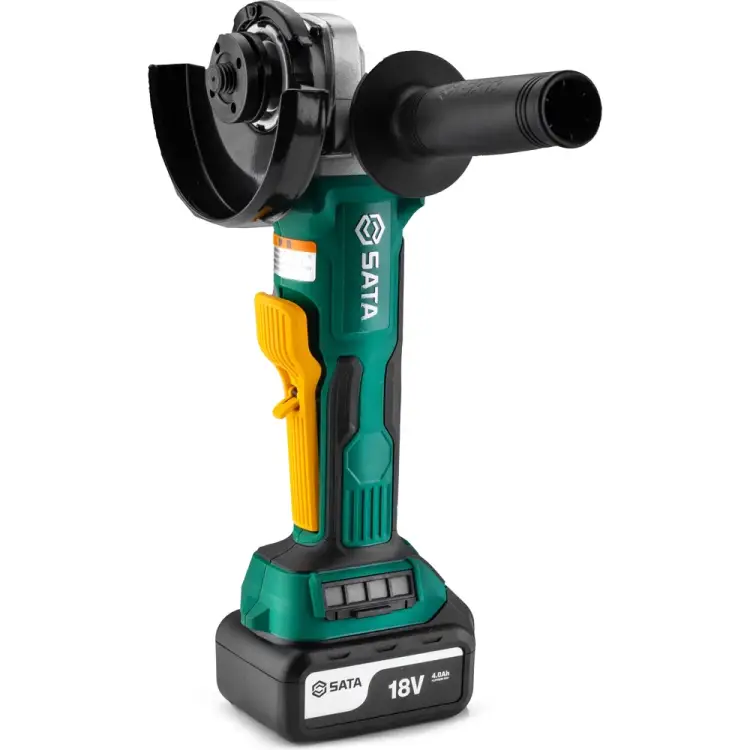 Аккумуляторная бесщёточная угловая шлифмашина Sata SC51090