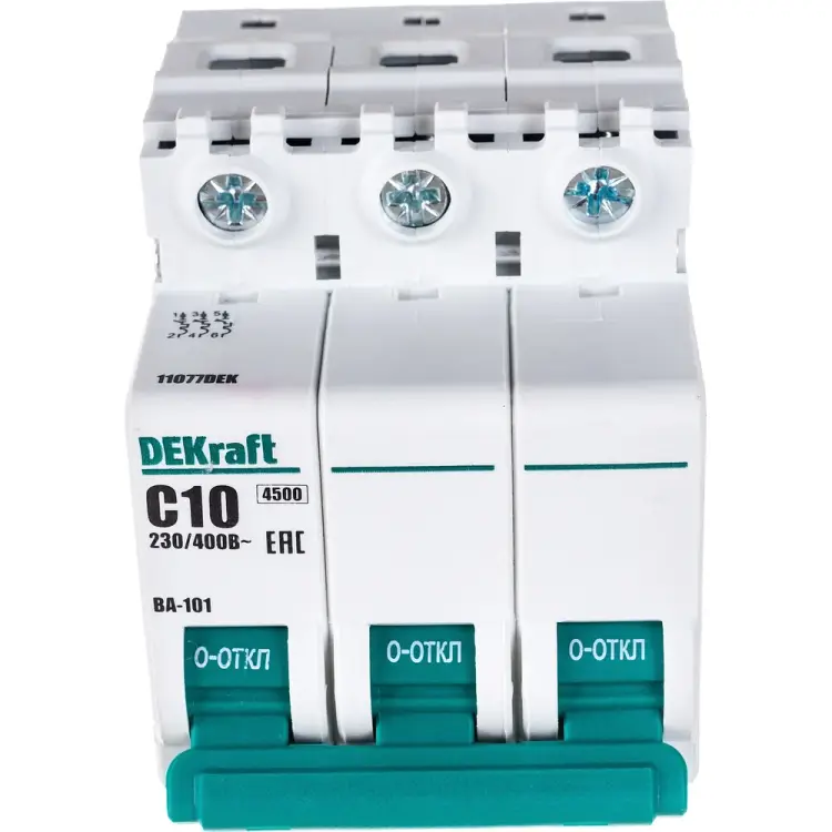 Автомат DEKraft ВА101-3P-010A-C 11077DEK 121918