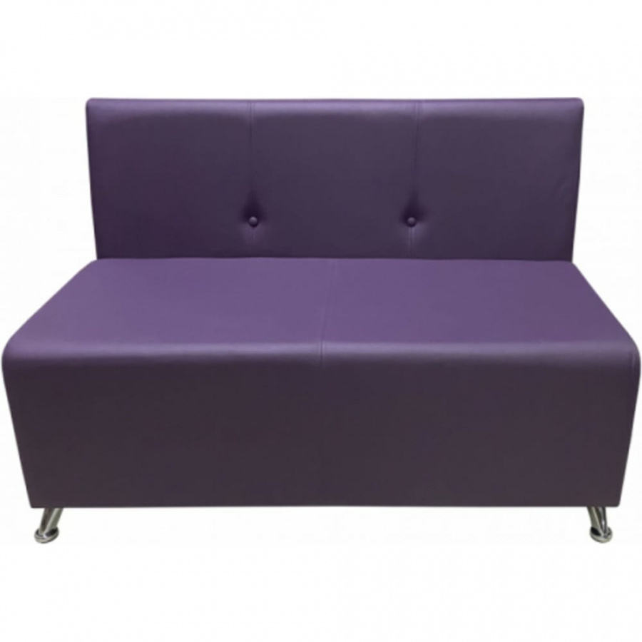 Двухместная секция дивана Мягкий Офис фиолетовая