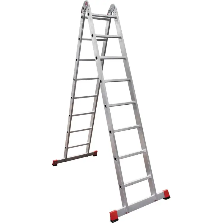 Шарнирная двухсекционная лестница Новая Высота 3310208