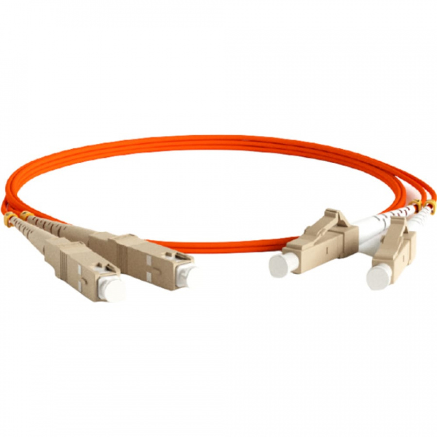 Волоконно-оптический шнур Hyperline FC-D2-50-LC/PR-SC/PR-H-2M-LSZH-OR